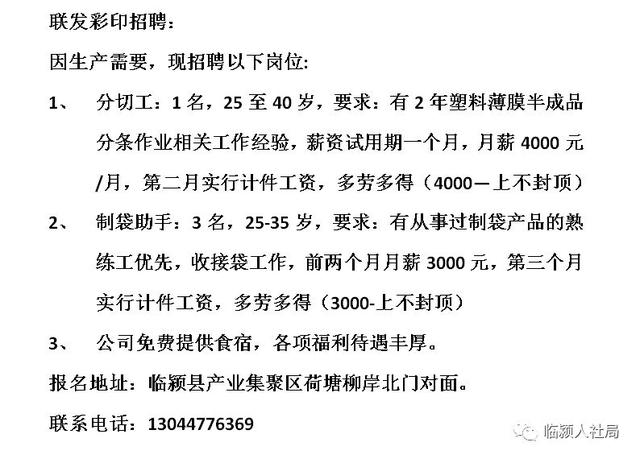 莘縣工廠最新招聘信息概覽