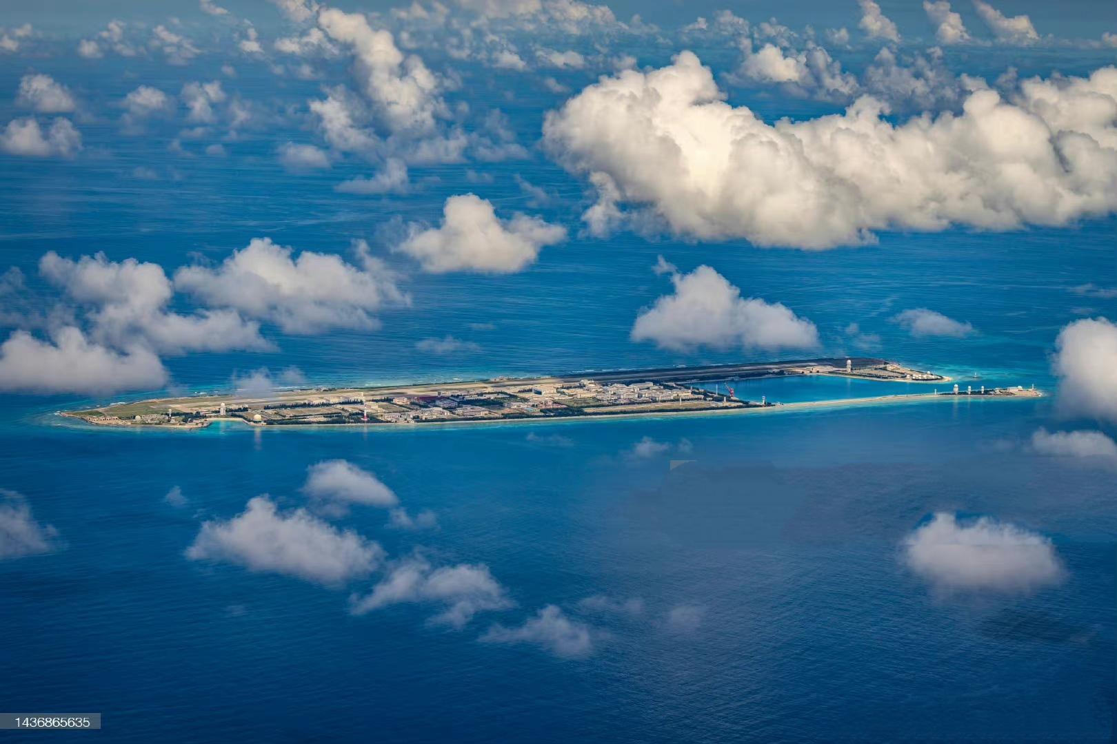 南沙島礁建設(shè)最新圖片，展現(xiàn)中國海洋實力的壯麗畫卷